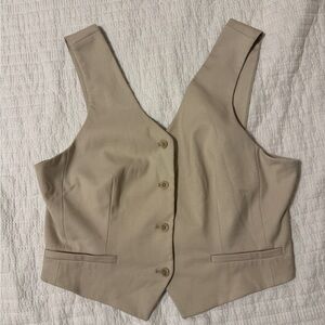 Women's Tan Short nude Vest Drykorn for Beautiful People Women's